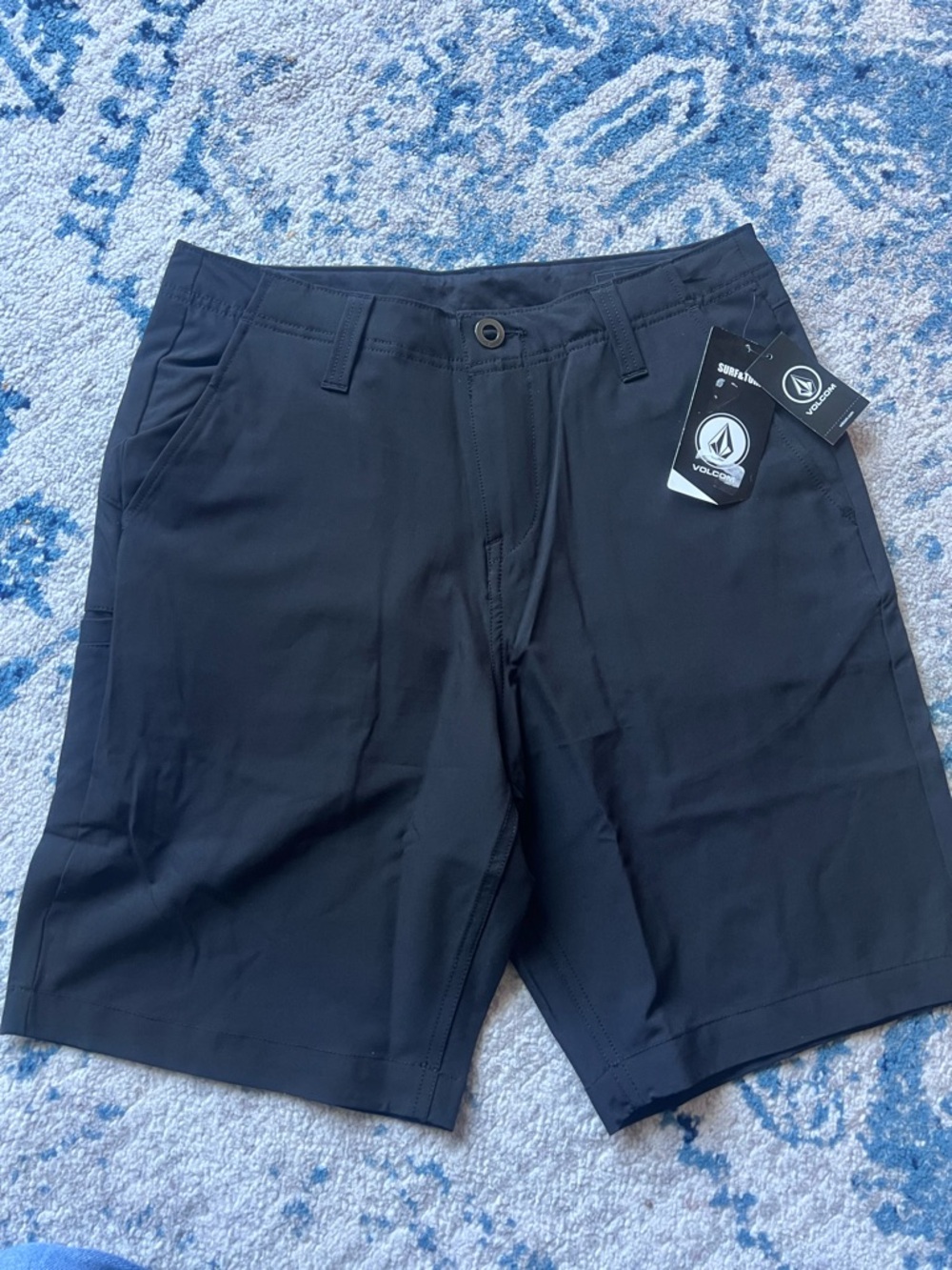 Volcom Men’s Black Flat Front Shorts